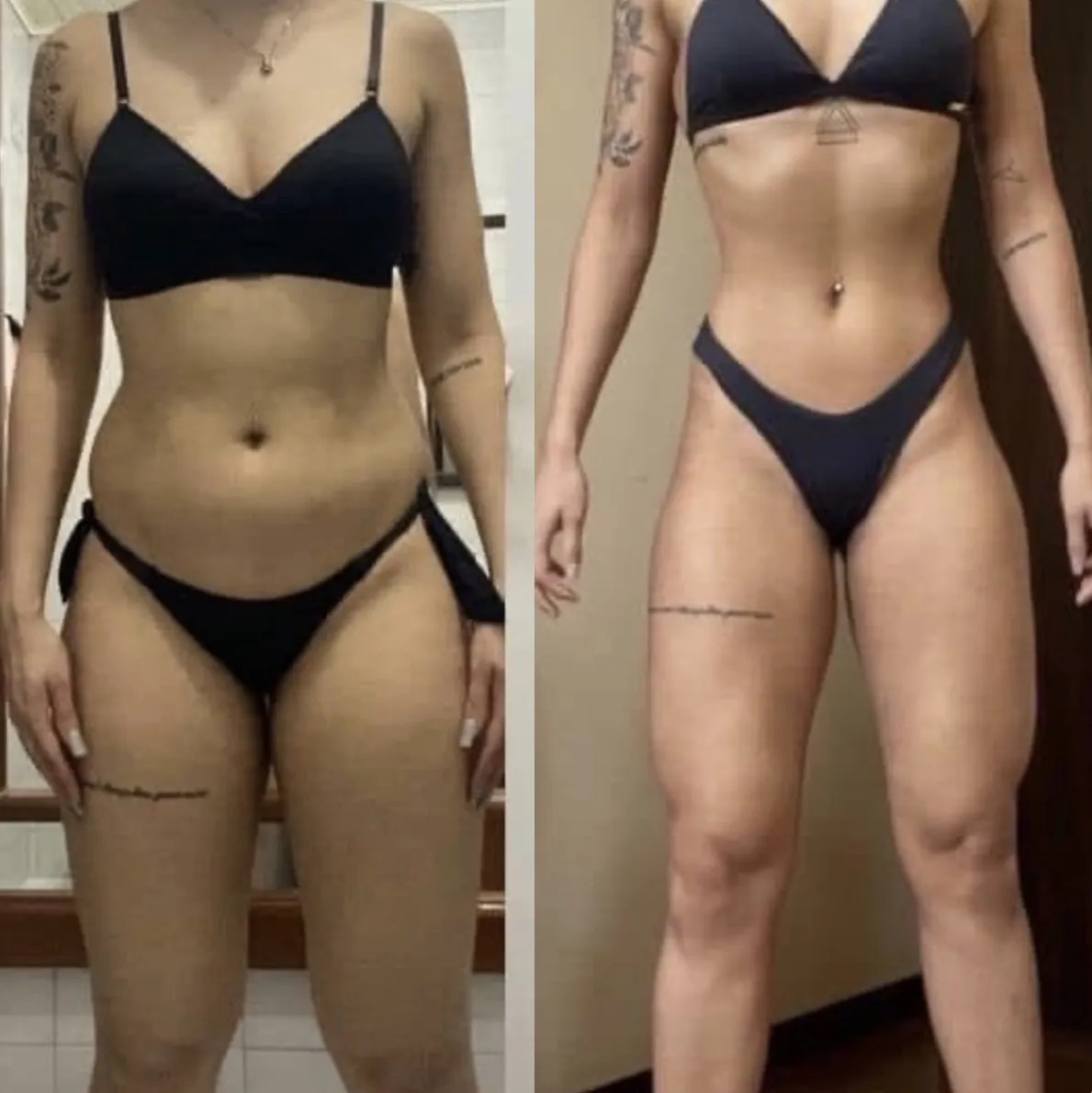 Transformação de Aluna 2 - antes e depois